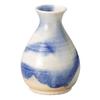 Shigaraki Ware Hechimon Sake Bottle with Blue Design, MR-3-3113A