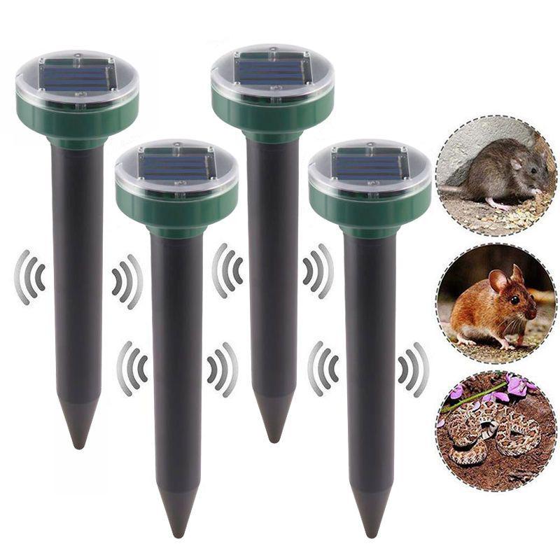 Solar-Powered Ultrasonic Pest Repeller for Mice, Snakes, and Insects - High Power for Outdoor and Farm Use