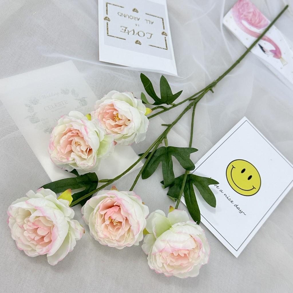 Flower Artificial Peony Wedding Hotel Restaurant Decoration Desktop Ornament