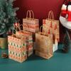 5pcs Kraft Paper Gift Bags Merry Christmas Candy Cookie Packaging Bag Boxes Natal Kids Favors 2026 New Year Party Decoration
