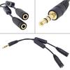 3.5mm Stereo Audio Headphone Male To 2 Female Y Splitter Cable Volume Control