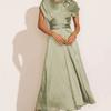 Summer Women's Lace Satin Sleeveless Dress Temperament Elegant Light Evening Dress