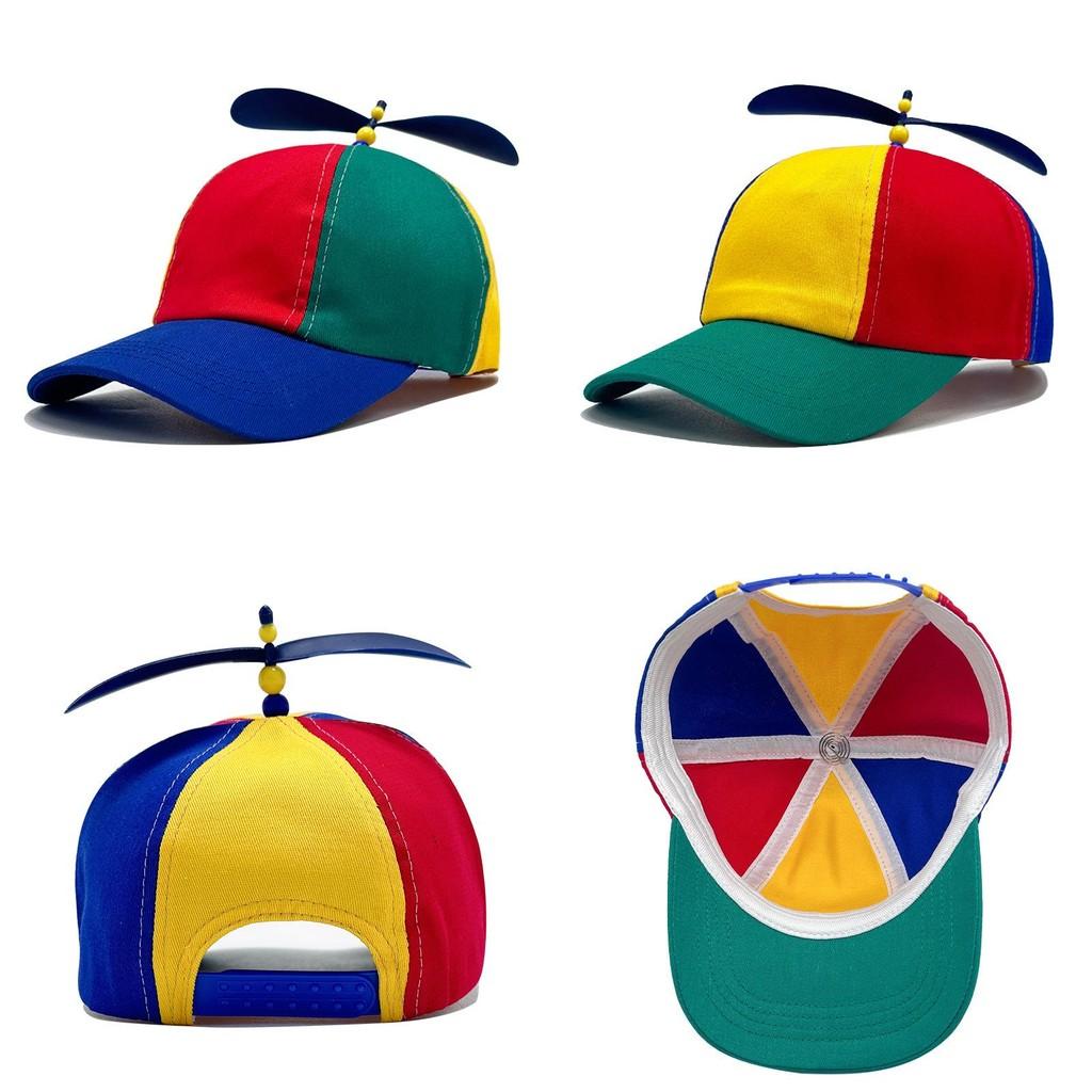 Block Propeller Color Baseball Cap Sun Protection Breathable Duckbill Gift Hat