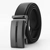 New Men's Imitation Leather Automatic Buckle Scratch Resistant Microfiber Belt Pure Real Cowhide Business Casual Belt