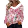 Long Sleeve Shirts For Women Cute Tops Christmas Prints Tees Blouses Casual Plus Size Basic Tops Pullover
