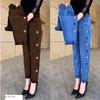 Embroidery Jeans Women's  Elastic High Waist Jeans Fashion Women Pocket Mom Jeans Skinny Stretch Pants Women