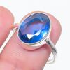 Swiss Blue Topaz Gemstone 925 Sterling Silver Jewelry Ring Size 7