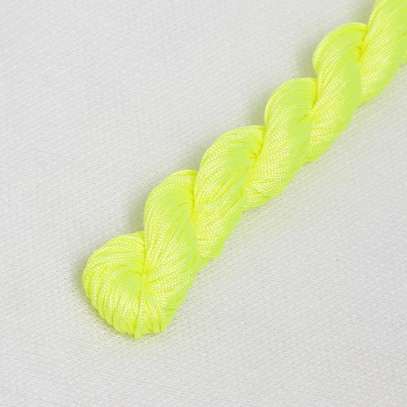 24M DIY Rope Nylon Cord Thread Chinese Knot Macrame Bracelet Braid String Knit Bead For DIY Necklace
