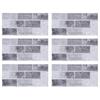 6 Sheet Peel and Stick Tile Backsplash Waterproof Anti Oil Self Adhesive Tile Sticker for Kitchen