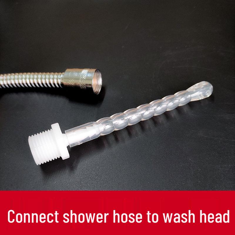 Portable Vaginal & Anal Douche Sprayer with Soft Silicone Head for Feminine Hygiene.