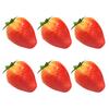 6 Pcs Artificial Fruit Fake Fruits Lifelike Good Details Decorative No Decompose Colorfast Faux Fruits Home Kitchen Party Adult Sex Wear