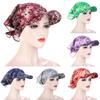 1PC Peaked Cap Sunscreen Hedging Cap Printed For Women Men Bandana Scarf Outdoor Supplies