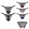 Sexy Men Sissy Sheer Lace Underwear Thong Crossdress T-back Brief Panties