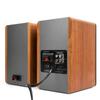 Edifier R1280T Active Bookshelf Speaker Rated Output Dual RCA Knob Control or Remote Amplifier Driver Wood Grain MDF for 42W, 2-Way Output, Inputs,