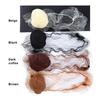 20Pcs Ballet Buns Hair Net 5MM Invisible Breathable Stretchy Nylon Women Girls Stewardess Nurse Bank Staff Hairbun Elastic Edge Mesh Cover