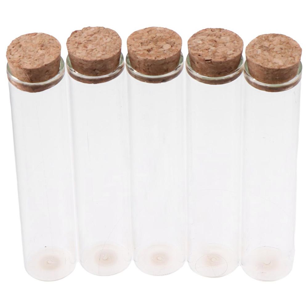 18pcs 25×120mm Test Tube Transparent Burette Flat Science Tubes Scientific Experiments
