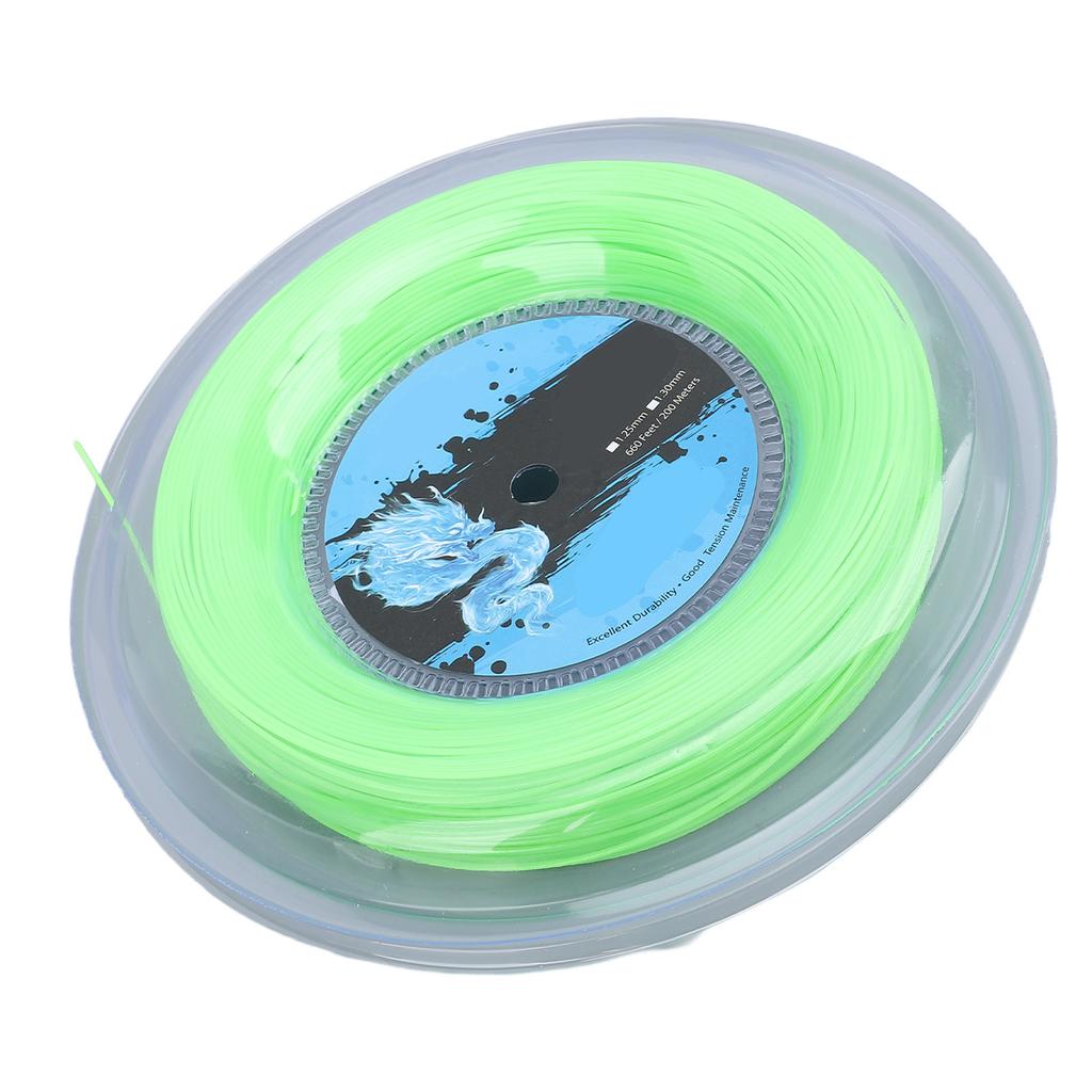 Tennis String Polyester 200m Reel Tennis Racket String for Training Fluorescent Green