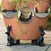 3pcs Animal Shaped Flower Pot Feet Set with Rabbit Decorative Plant Stand for Handicraft Gardening Supplies