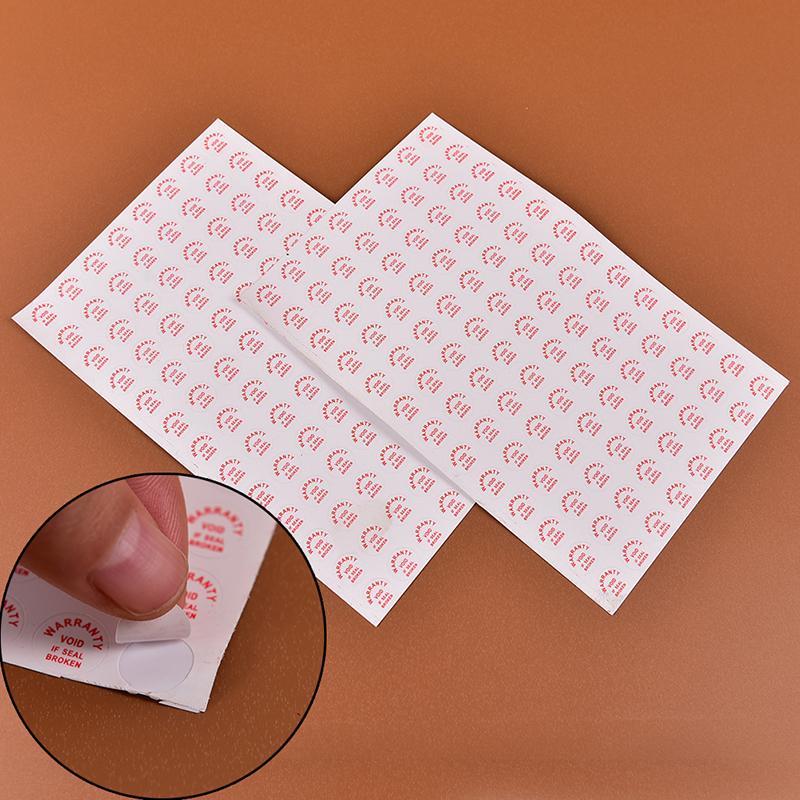 2Sheets/208Pcs Warranty Void If Damaged Protection Security Label Sticker Seal