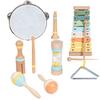 Wooden Musical Instrument Montessori Music Set Baby Children Percussion Instrument Toy Early Educational Knocking Toys for Kids