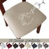 Kitchen Dining Chair Seat Covers Stretch Waterproof Cushion Slipcovers Protector