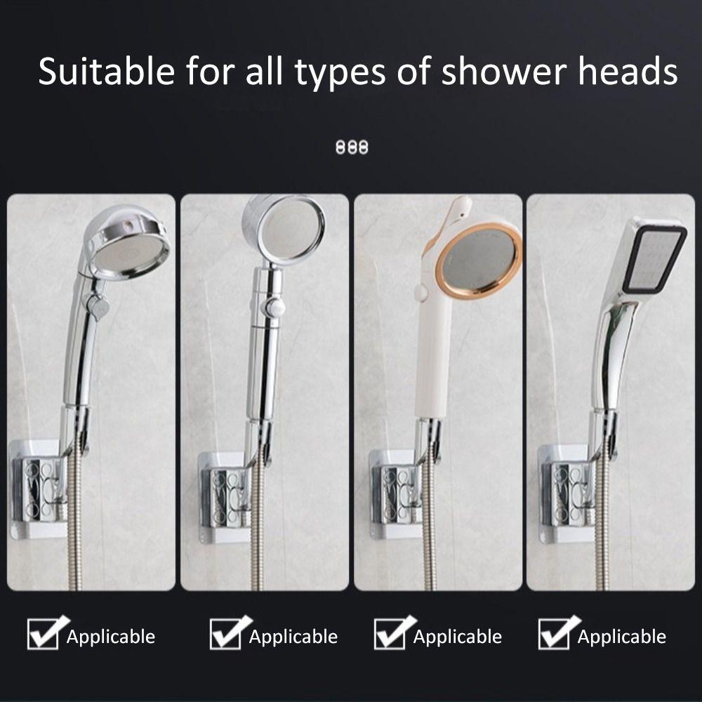 Multi-angle Adjustable Shower Bracket Self-adhesive Bathroom Accessories New Shower Head Holder