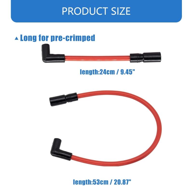 2pcs 10.4mm 10mm Ignition Wire Motorcycle Wire Motorbike Accessories