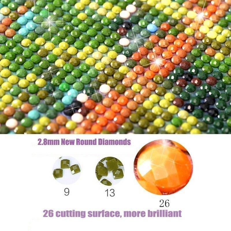 DIY Cow 5D Diamond Painting Full Round Drill Farm Animal Diamond Embroidery Cross Stitch Kit Mosaic Resin Home Decor Gift