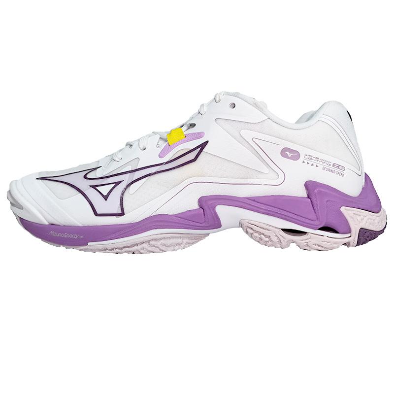 Mizuno Wave Lightning Z8 White Patrician Purple Женские кроссовки Quince V1GC240010