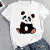 Graphic T-shirt Clothing Cartoon O-neck Panda Animal Casual Summer Fashion Women Top Tshirt Short Sleeve Lady Female Print Tee