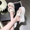 Platform Flip-flops Women Thick Bottom Sandals Women 2024 Summer French Fashion Sandals Outside Beach Sandals Sandalias De Mujer