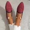 Fashion Women's Shoes Pointed Women's Flats Casual Versatile Lazy Women's Flat Shoes Solid Light Mouth Flat Low Heels