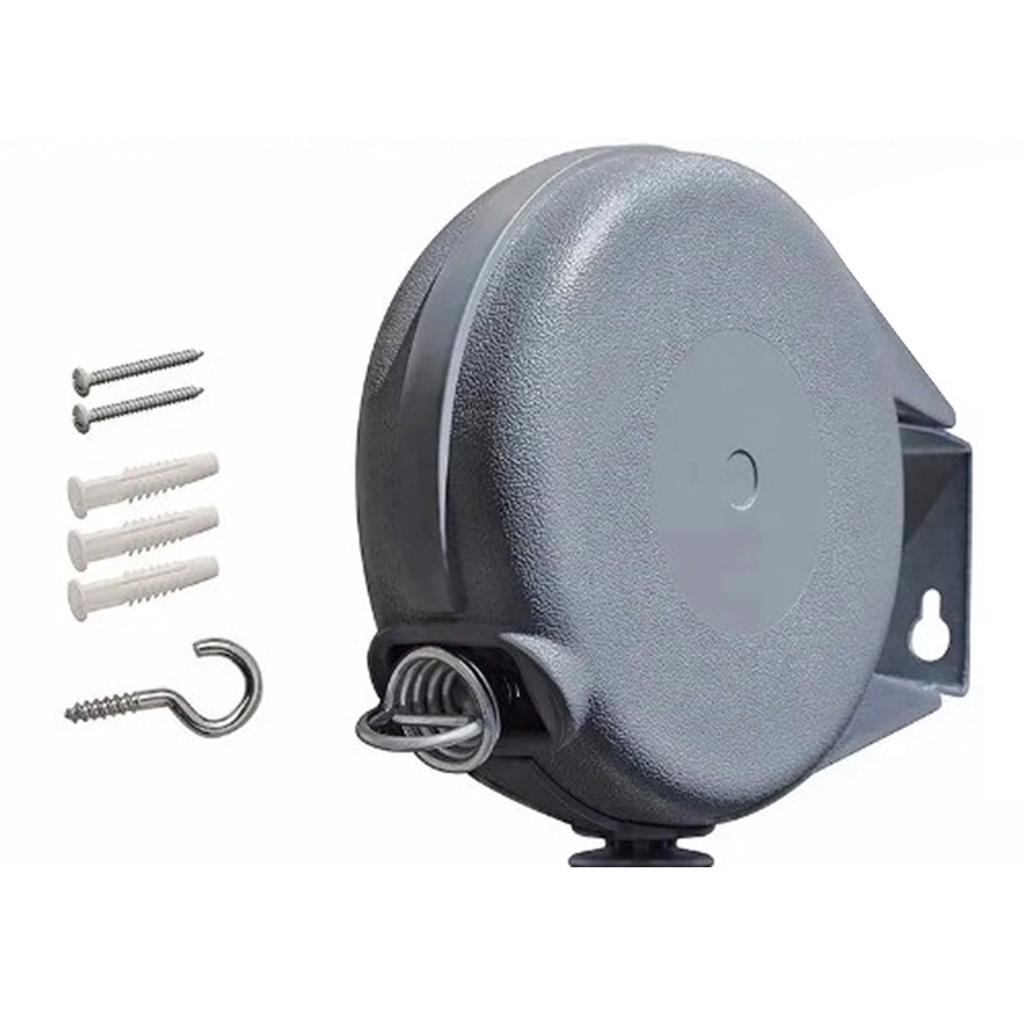 Retractable Clothesline 49.2ft Length 30lbs Load Bearing Wall Mounted Clothes Line Single Line