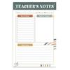 Bohemian Rainbow Teacher Notepad Gratitude Gift with To-Do Lists Contact Log & Notes Section Inspirational Planner for Educators