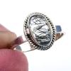 Natural Black Rutile Gemstone Handmade 925 Solid Sterling Silver Ring S.7 G1r56