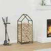 VidaXL Firewood Rack Olive Green 40x25x90 Cm, Fireplace Log Holder, Log Holder, Log Rack 864298