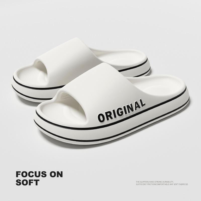 New Summer Slippers Men and Women  EVA Soft Bottom Cloud Slides Light Beach Shoes Anti Slip Indoor and Outdoor