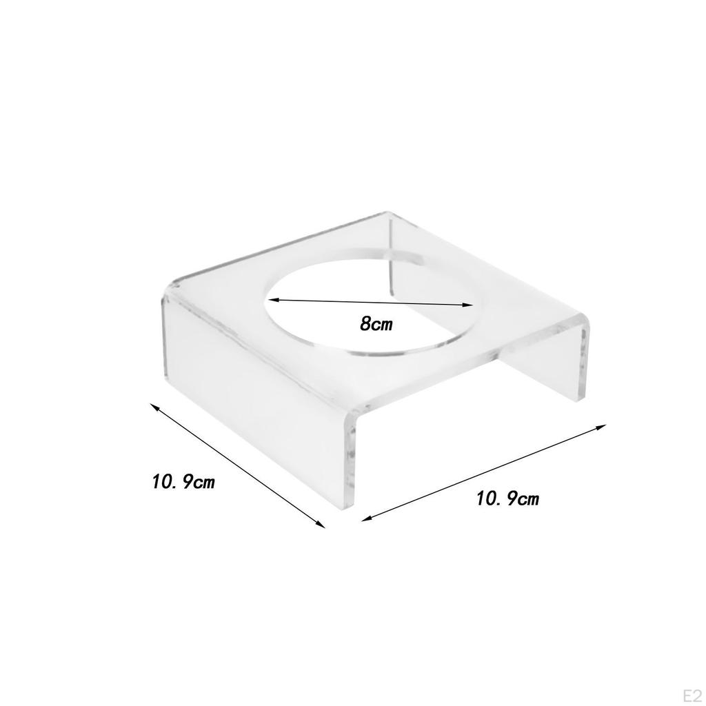 Ball Display Shelf Holder Transparent Base Multiuse Portable Acrylic Stand Basketball