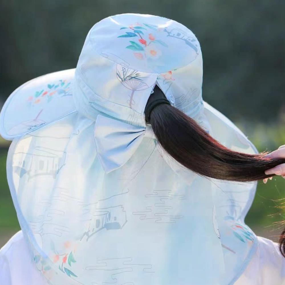 Breathable Bucket Hat Face Neck Protection Fisherman Hat New Sunscreen Hat  Outdoor Sports