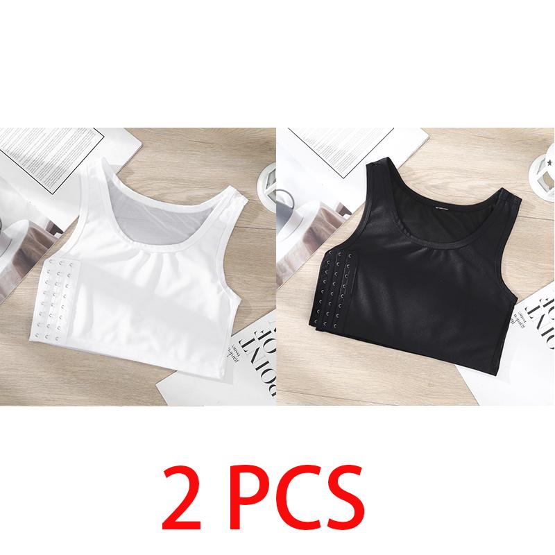 Women Breast Binder Tomboy Corset Trans Vest Side Buckle Short Top Binder Transboy Chest Tomboy Wrap Bandage Underwear