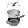 Every Electric with 5 Temperature Adjustment Heat Retention Ceramic Electric Fried Steamed U. Pot, 4L, Steamer, Multi-functional, Levels, Function,
