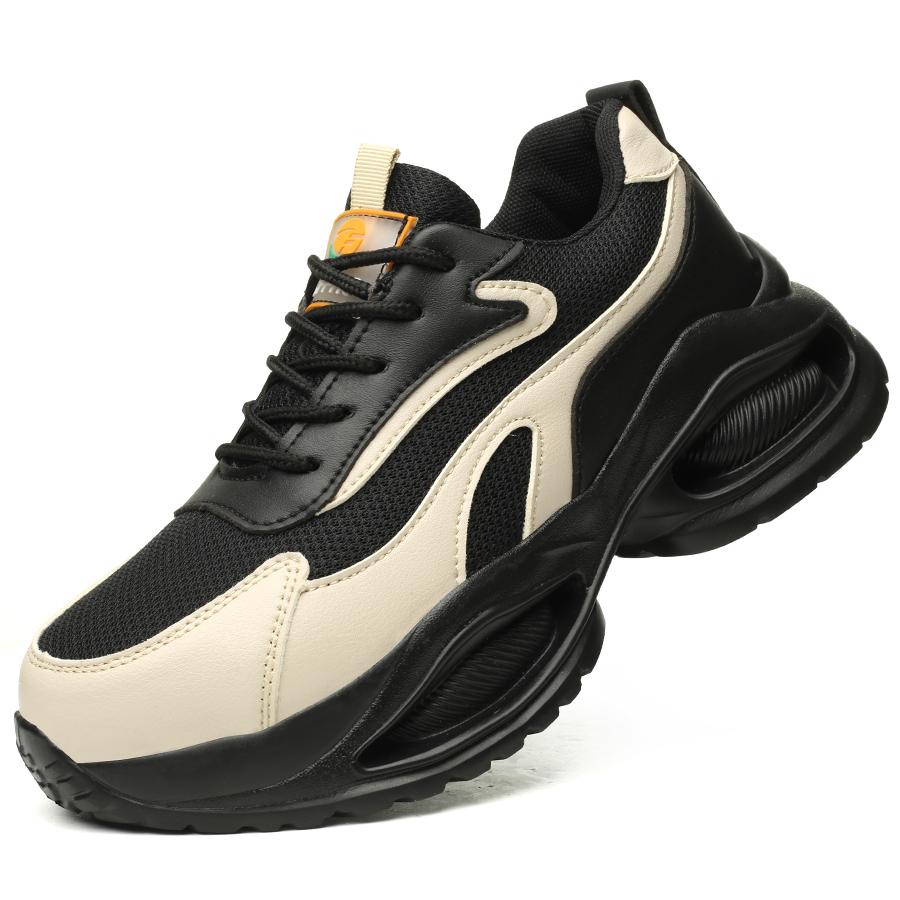 Fashion Women's Safety Shoes Platform Sneakers Anti-smash Anti Puncture Work Shoes Security Protective Steel Toe Shoes Couple