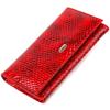 Excellent Women's Wallet Made of Genuine Patent Leather with Snake Embossing CANPELLINI Wallet 21655 Red