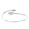 [R5059] - Open Silver Bracelet 'Sissi' Silver White (rhodium) - 60mm 12x8mm