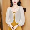 Long-sleeved Small Shawl Cardigan Women's Spring New Outer Blouse Temperament Versatile Short Coat