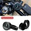 Universal Waterproof Chrome Motorcycle Bike Handlebar Mount Night Vision  Buckle Mount Quartz Watch For Motobike Bicycle