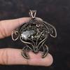 Turritella Agate Pendant Copper Wire Wrapped Gemstone Jewelry Amazing Tortoise Pendant Copper Wire Wrapped Pendant Handmade Jewelry For Gift