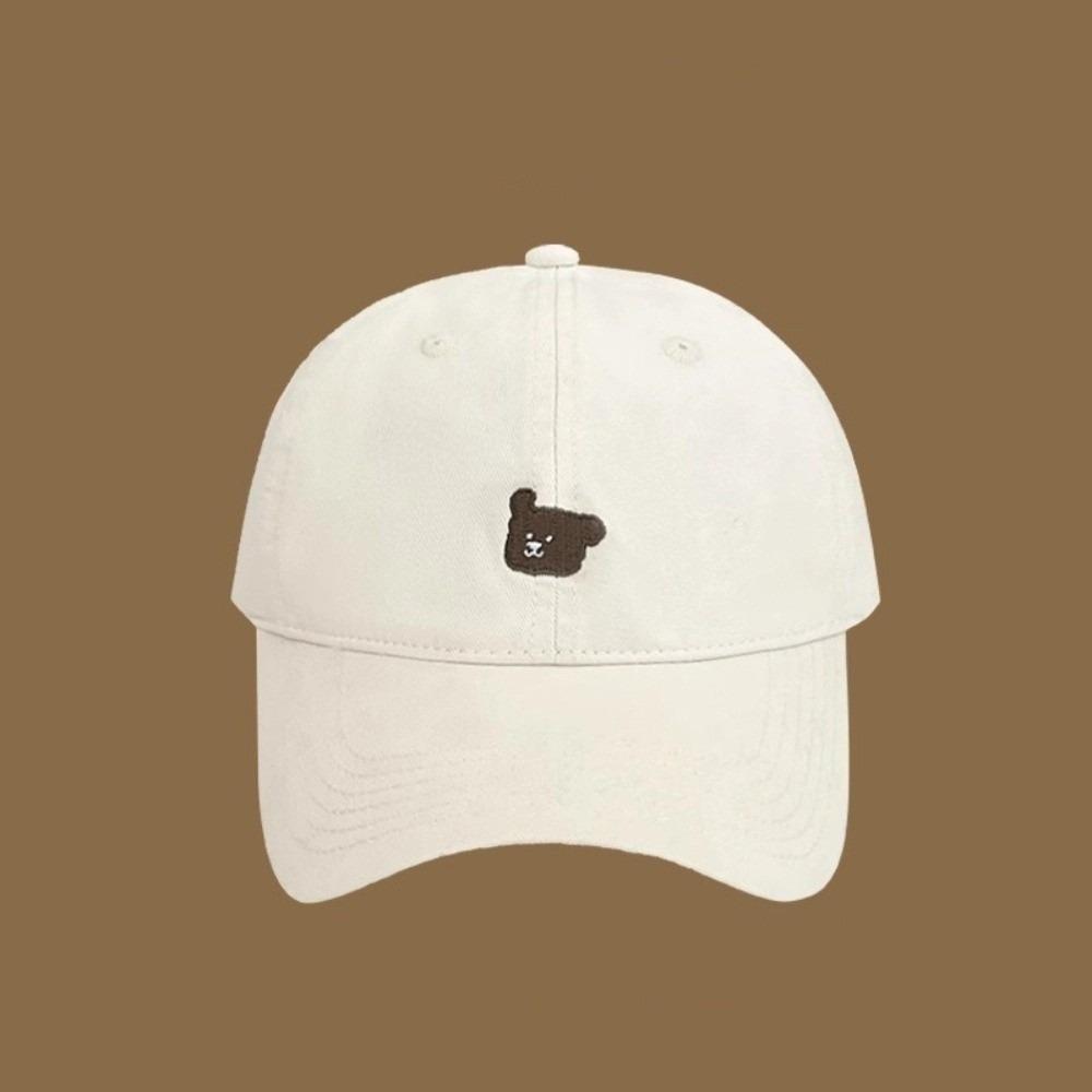 Korean Puppy Embroidery Cap Cotton Snapback Hat Trend Men Women Baseball Cap Outdoor