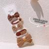New Cute Coffee Cartoon Bow Princess Hairpins Set Women Girls Kids Hair Clips Barrettes Accessories Hairclip Headwear Headdress
