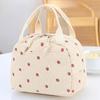 Corduroy Lunch Bag Thermal Insulation Lunch Box Storage Handbag Multifunctional Kid School Cooler Bag Picnic FoodPouch Loncheras